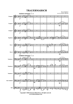 Trauermarsche, Op. 55 - Score