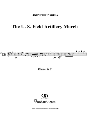 The U.S. Field Artillery March - Clarinet 1