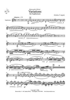 Variations for Euphonium - Euphonium TC